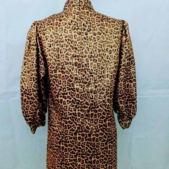 ZARA Dress Metallic Leopard Unique - Picture 2 of 5